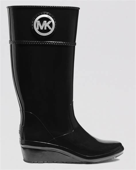 michael kors wedge rain boots